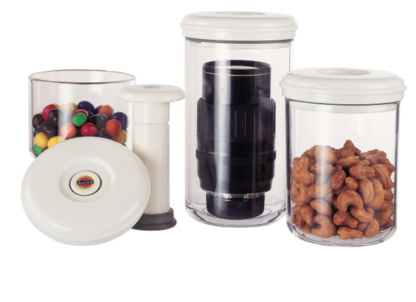 MaxVac® Vacuum Sealer 3 Piece Canister Set And Hand Pump