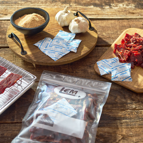 Oxygen Absorbers In A Vacuum Seal Bag Of Jerky