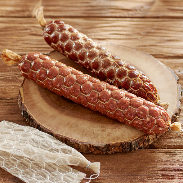 Netted Honeycomb Fibrous Casings