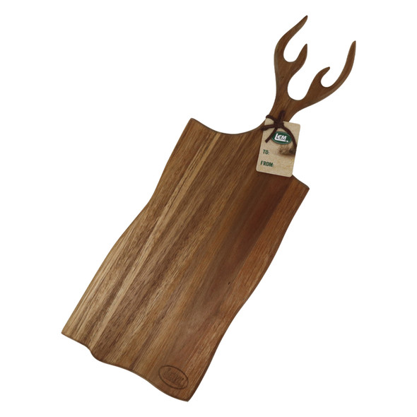 Antler Cutting Board With Gift Tag