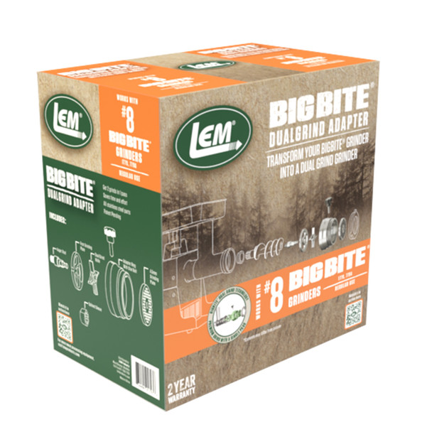 #8 BigBite® DualGrind Kit Adapter Packaging