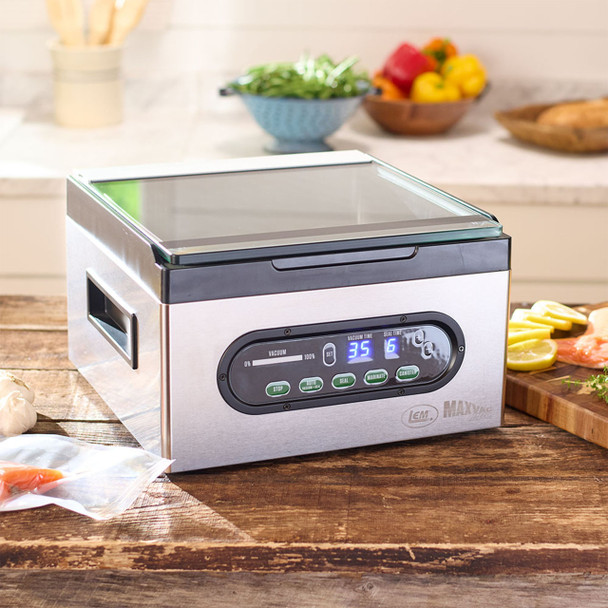 MaxVac® Pro Chamber Vacuum Sealer Sealing Salmon