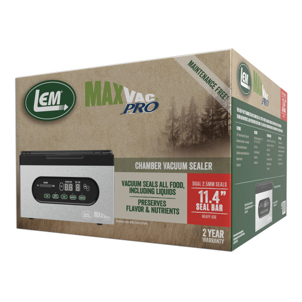 MaxVac® Pro Chamber Vacuum Sealer Packaging