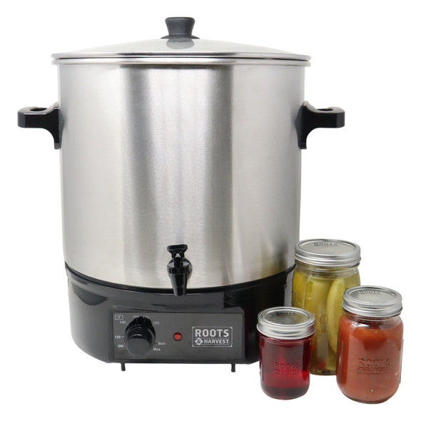 Electric Bath Canner with Canning Jars