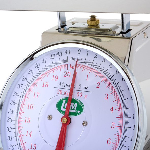 44 Lb. Stainless Steel Scale Detail