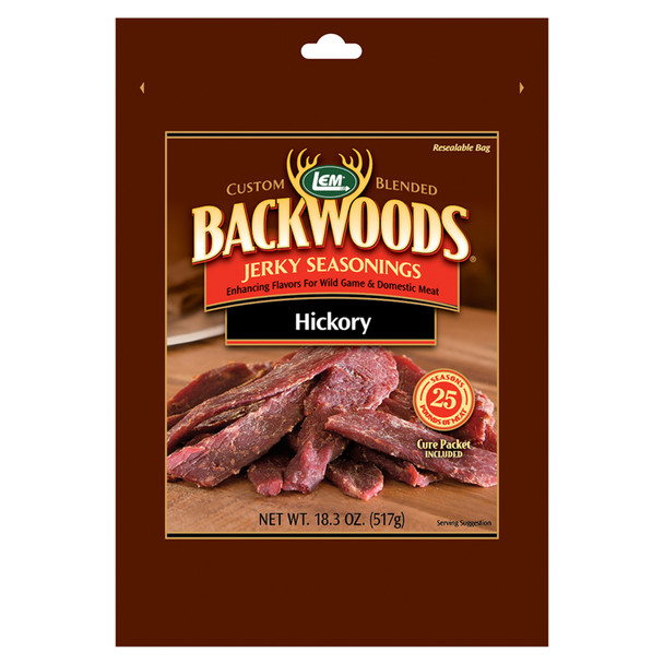 Backwoods® Hickory Jerky Seasoning Frontside 25lbs