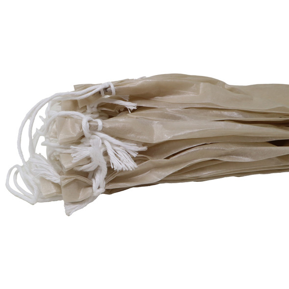 #2-1/2 x 20" Clear Fibrous Casings side view