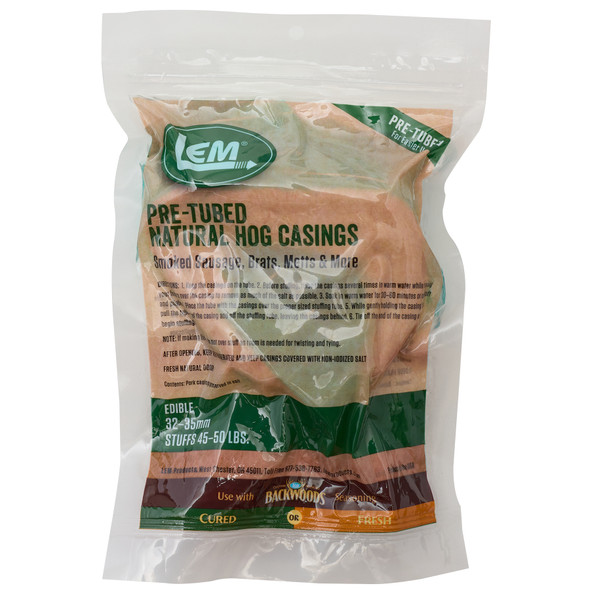 Pre-Tubed Natural Hog Casing Packaging